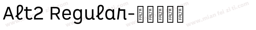 Alt2 Regular字体转换